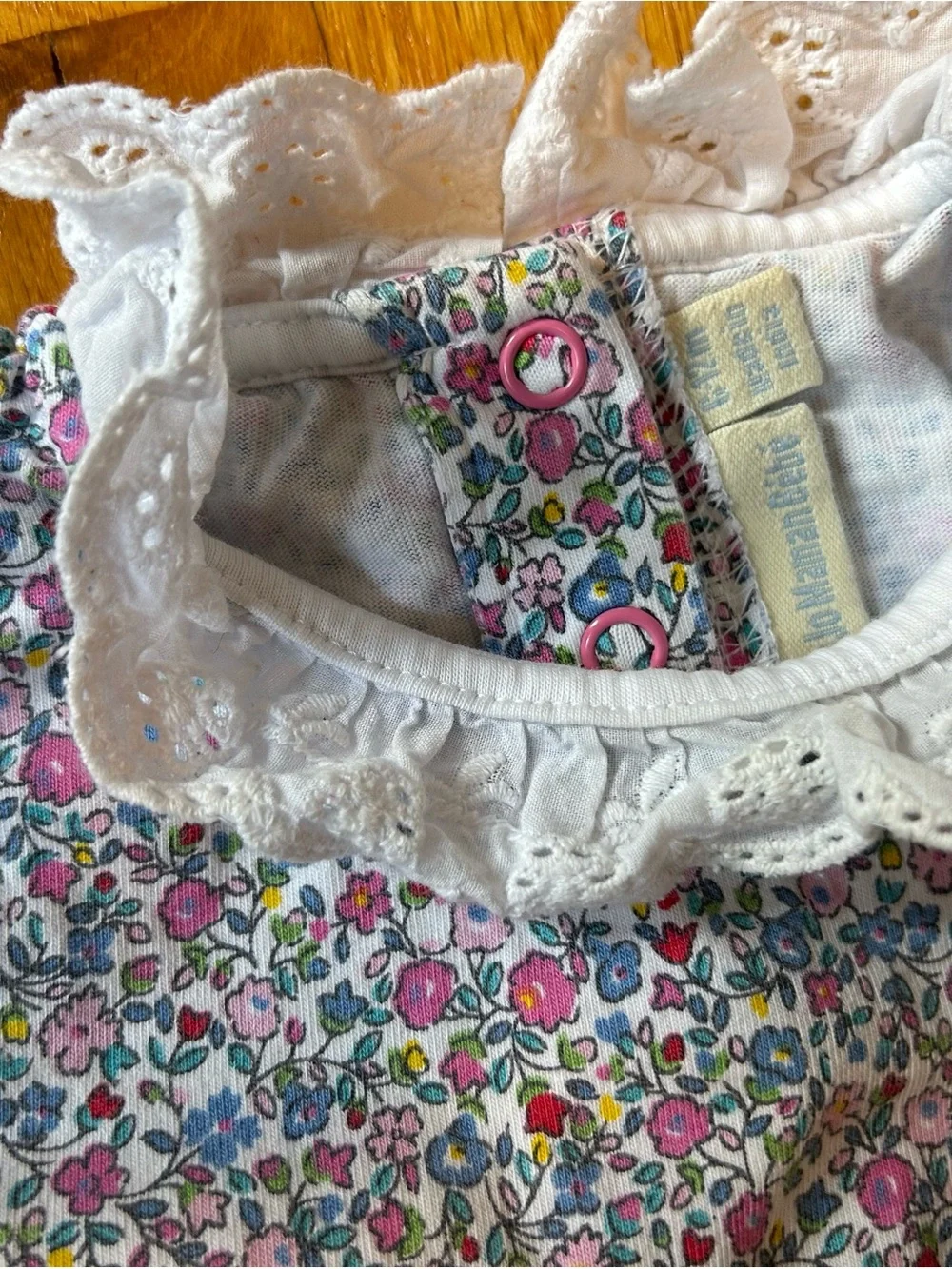 JoJo Maman Bebe Plum Corduroy Overalls and Floral Romper